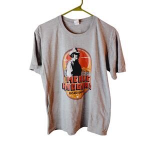 Adult L T-Shirt Merle Haggard Road Show Graphic Country Music 100% cotton Unisex